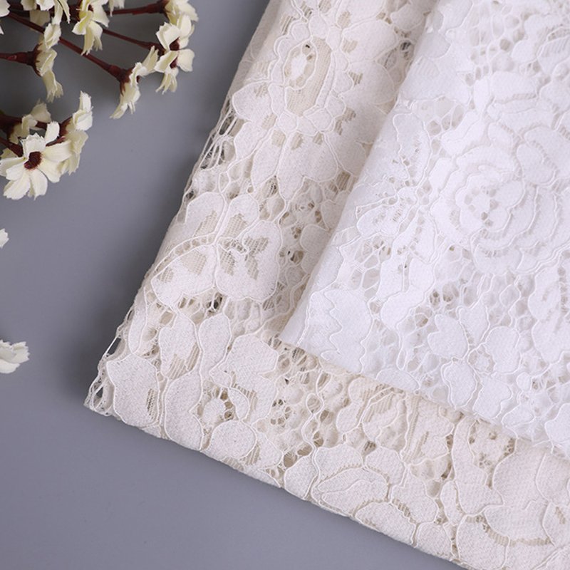 Lace Trim Lace Fabric White Nylon for Apparel Wholesale Supplier 8